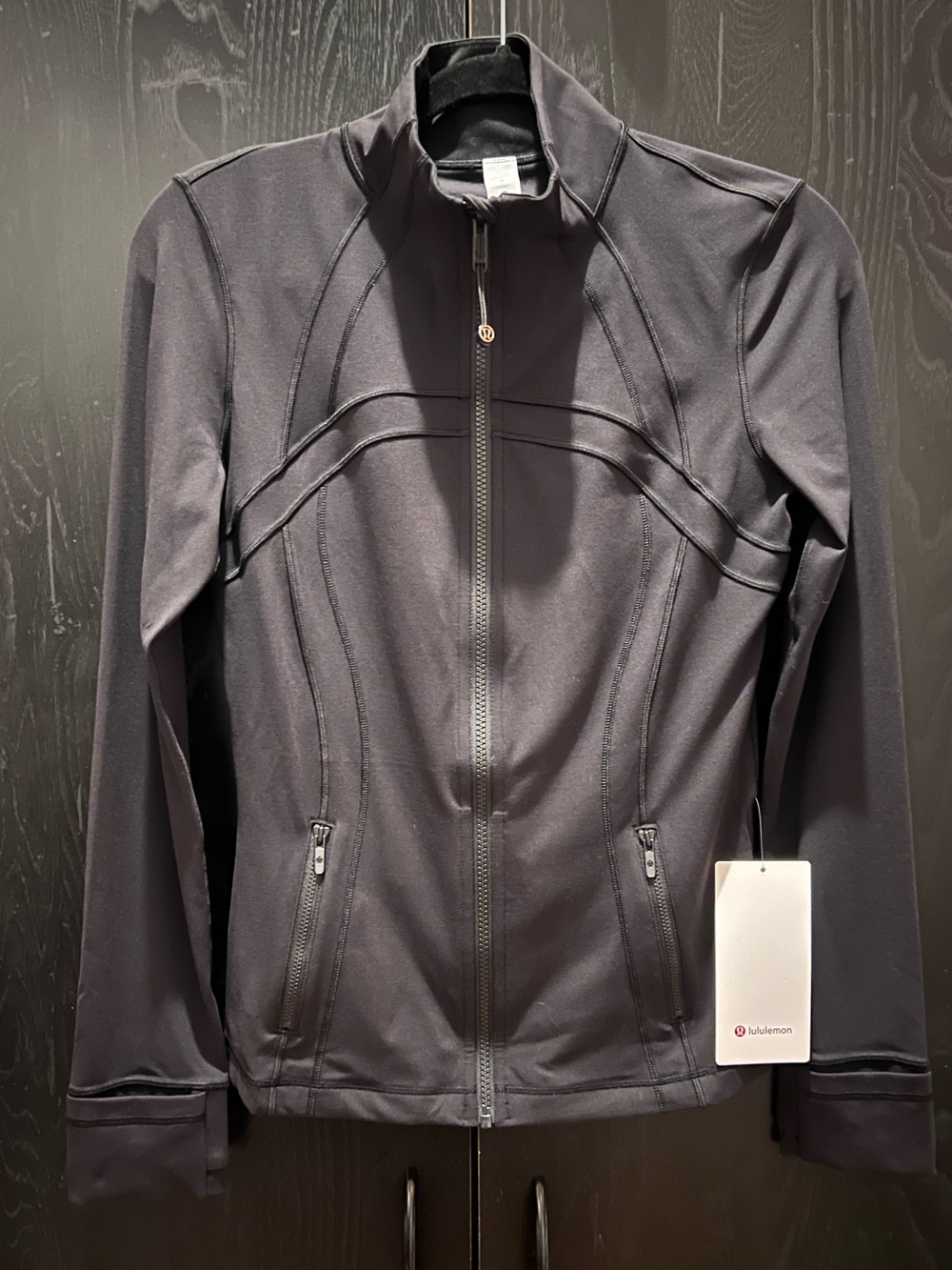 lululemon athletica Black Zip Front Utility Delfine Nulu Jacket
